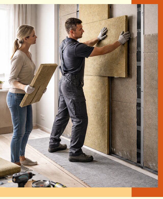 Профессиональная шумоизоляция квартиры в Павлово от 7603 руб. за м2 | ТепломастерПвв