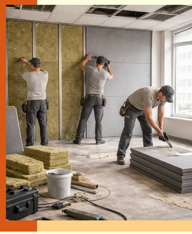 Профессиональная шумоизоляция офисов в Павлово для комфорта сотрудников