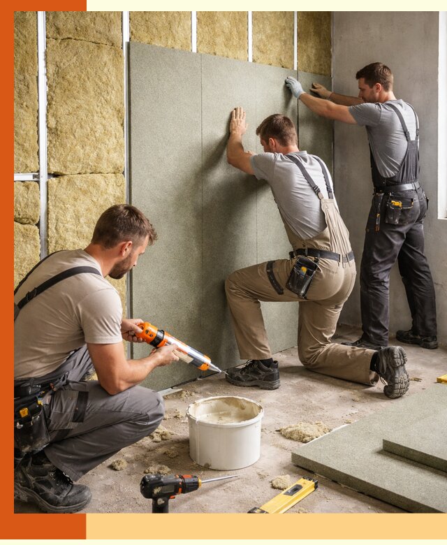 Профессиональная шумоизоляция стен в Павлово для квартир и домов