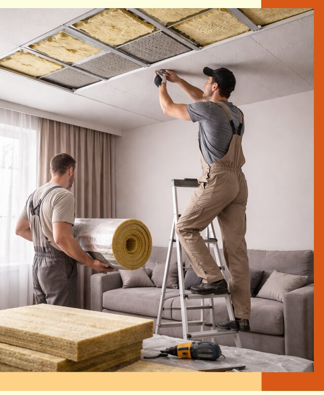 Шумоизоляция потолка в Павлово от 2281 руб. под ключ | Профессионально — ТепломастерПвв