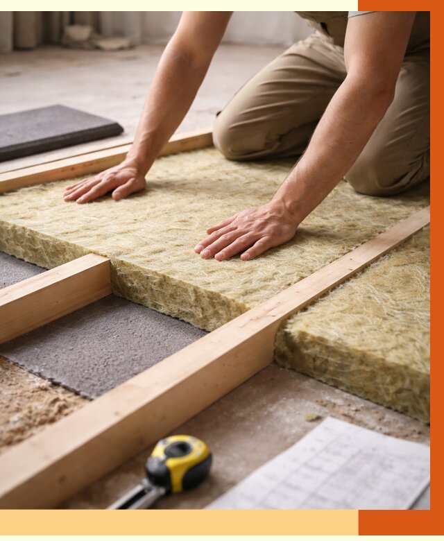 Шумоизоляция пола в Павлово от 1267 руб./м² — профессиональная звукоизоляция | ТепломастерПвв