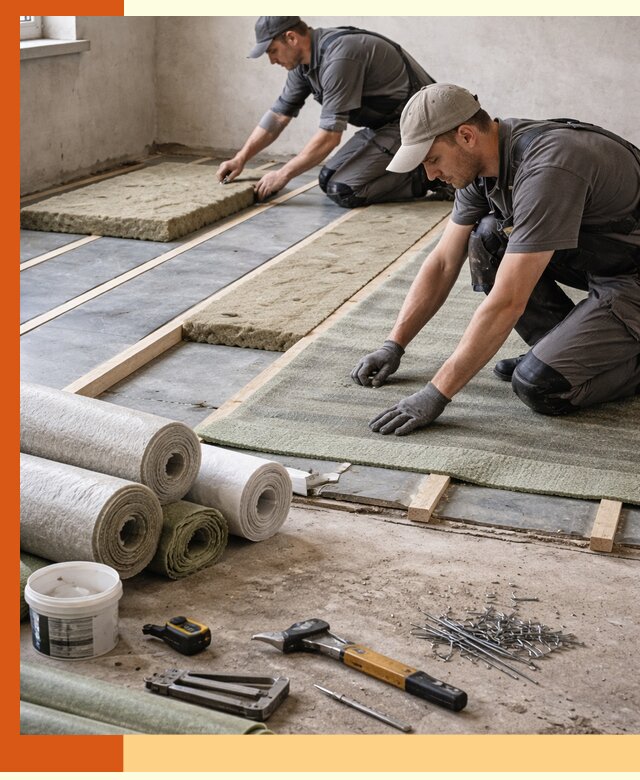 Шумоизоляция пола в Павлово — профессиональная звукоизоляция помещений