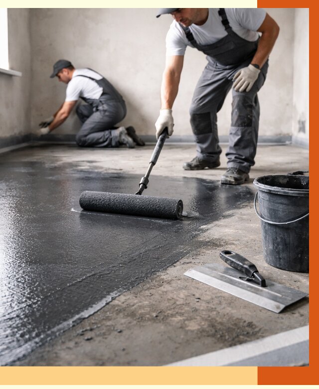 Профессиональная гидроизоляция пола в Павлово от 8616 руб. под ключ | ТепломастерПвв