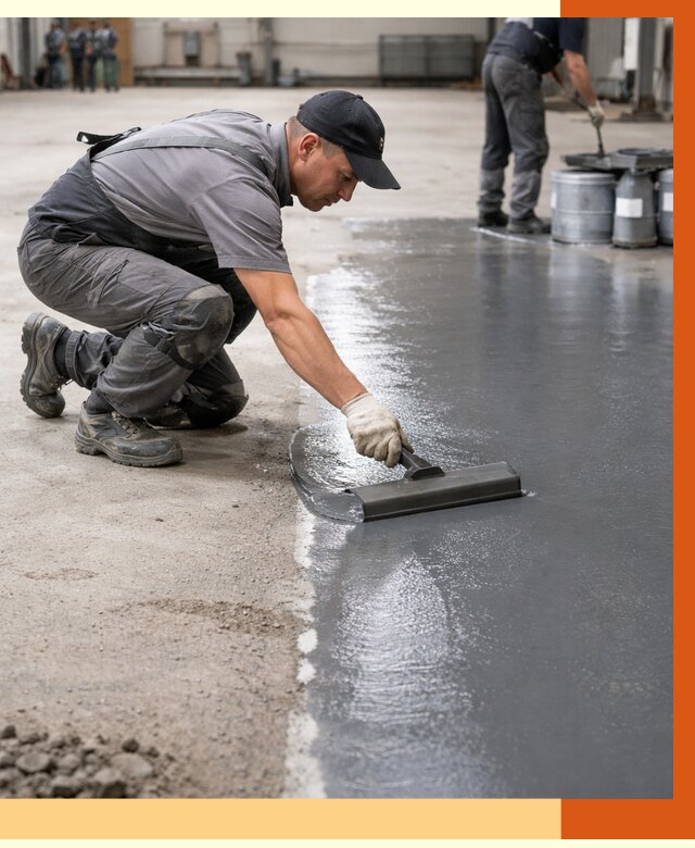 Гидроизоляция промышленного пола в Павлово от 1216 руб./м2 — ТепломастерПвв специалисты под ключ