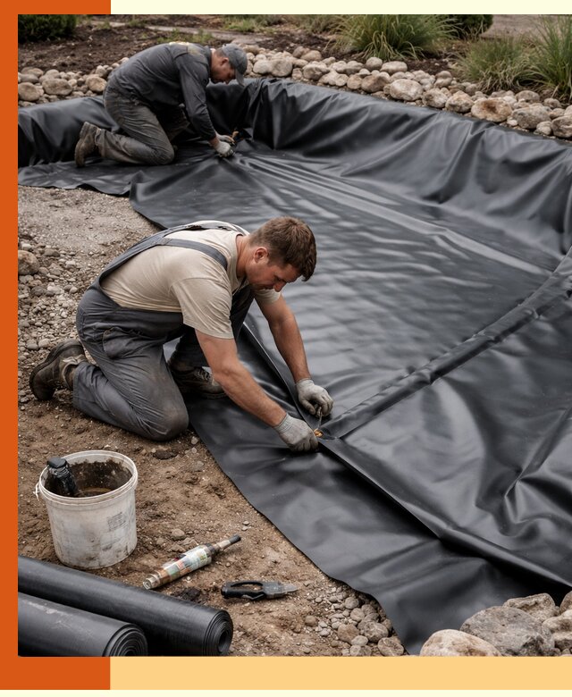 Гидроизоляция пруда в Павлово: надежная защита и герметизация