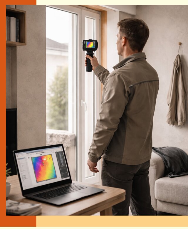 Тепловизионное обследование квартиры в Павлово для поиска утечек тепла