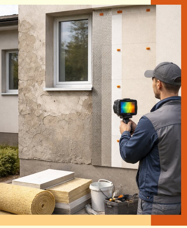 Тепловизионное обследование фасада в Павлово от 4562 руб. под ключ | ТепломастерПвв