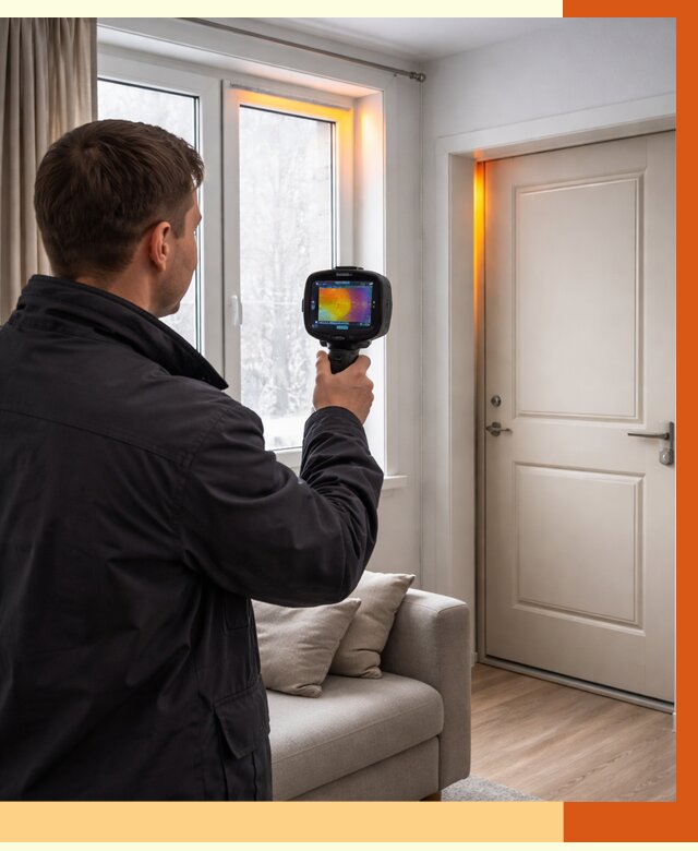 Тепловизионное обследование окон и дверей в Павлово от 4562 руб. | ТепломастерПвв