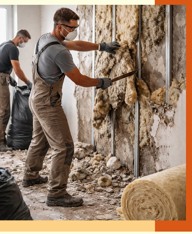 Демонтаж старого утеплителя в Павлово от 3548 руб. — работы под ключ | ТепломастерПвв