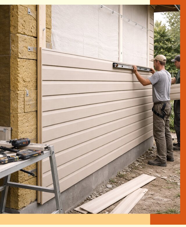 Монтаж сайдинга после утепления в Павлово от 1875 руб. — обшивка и облицовка | ТепломастерПвв