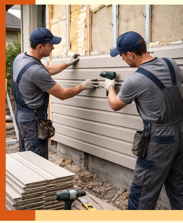 Монтаж сайдинга после утепления в Павлово качественно и надежно